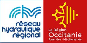 Logos réseau hydraulique régional et La région Occitanie